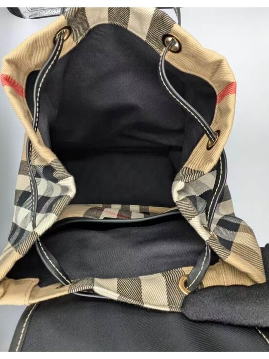 Burberry Enfield Check Canvas Backpack Archive Beige IP Check 8109273 main image 12